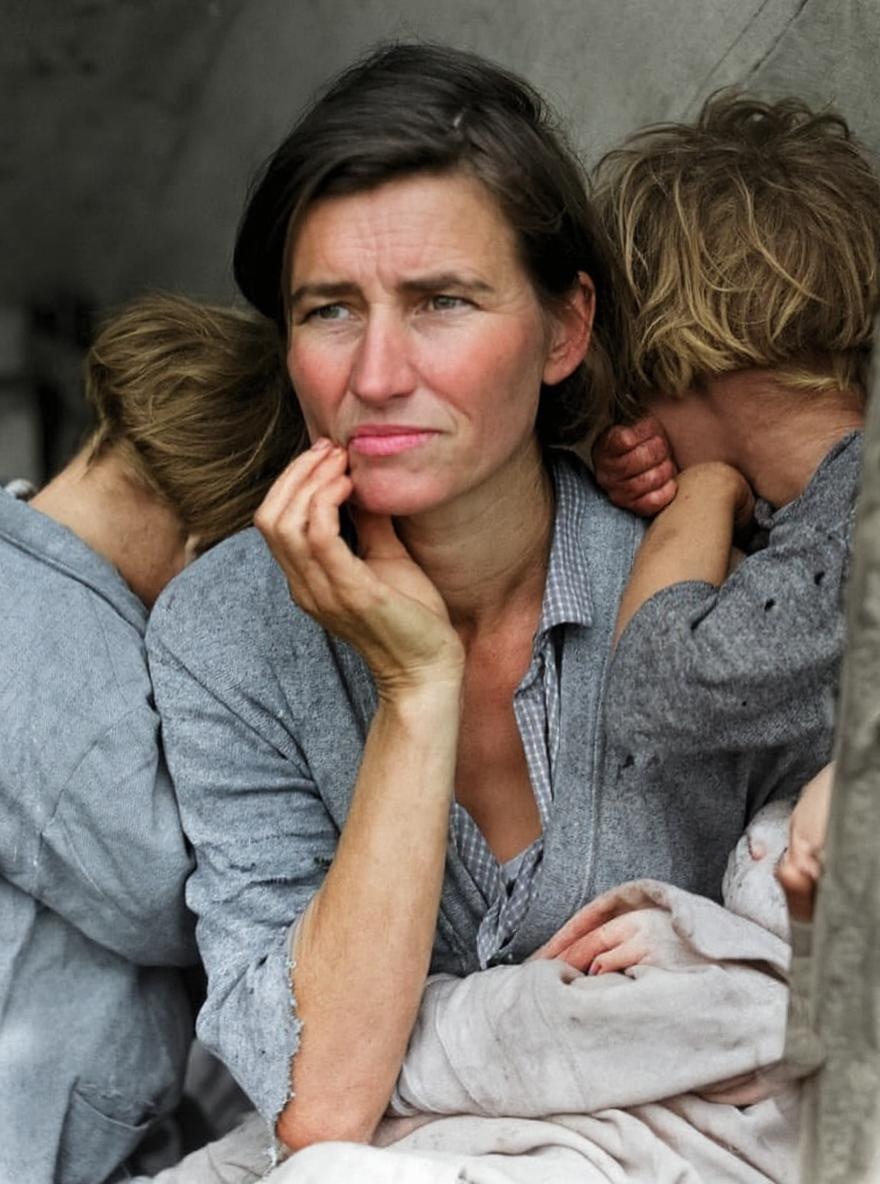 Restored immigrant photo